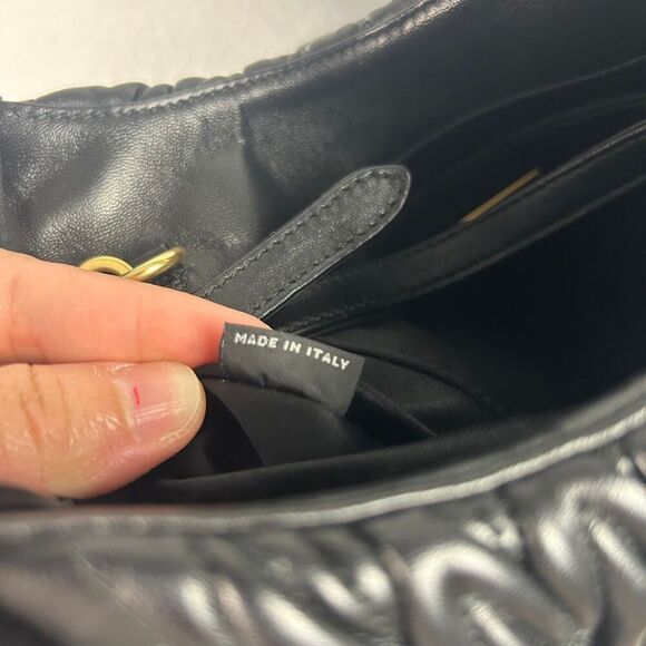 Miu Miu Matelassé Top Handle Leather Bag - gold hardware - Picture 11 of 14